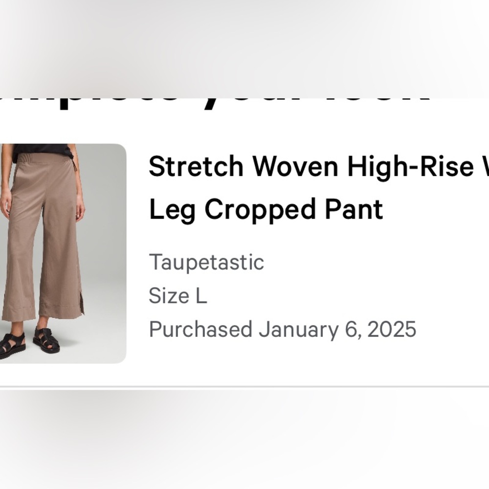 Lululemon High-Rise Wide-Leg Pants - Brown